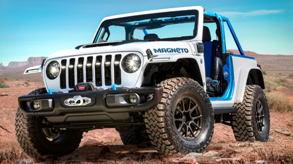When could the 2025 Jeep Wrangler EV be available?